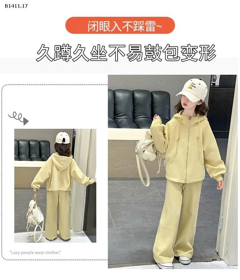 SET NỈ TRƠN KHÓA KÉO SIZE ĐẠI- sỉ 324k