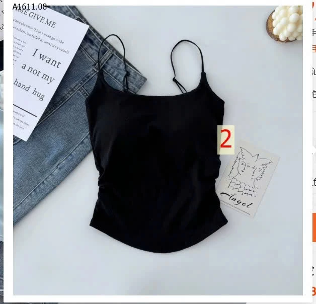 ÁO 2 DÂY KÈM ĐỆM NGỰC CHO NỮ -Giá sỉ 55k