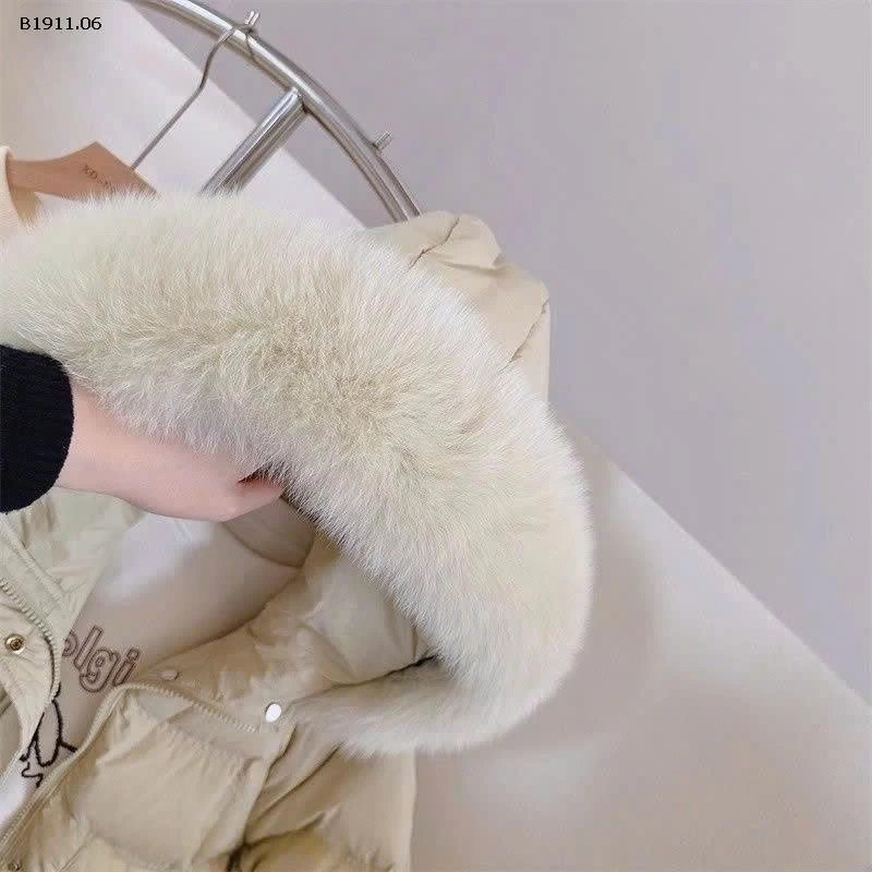 ÁO KHOÁC PHAO DÁNG DÀI MŨ PHỐI LÔNG CỰC ĐẸP VÀ CỰC ẤM NHÀ BABAYA -Giá sỉ 370k