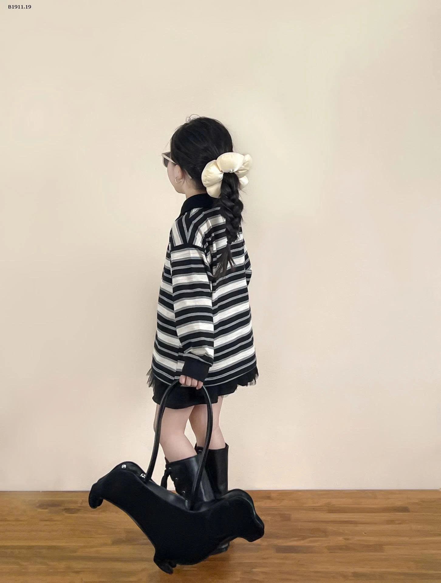 ÁO THUN KẺ CỔ POLO & CHÂN VÁY -Giá sỉ áo: 175k/c  Chân váy: 168k/c