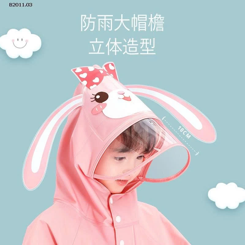 ÁO MƯA ĐÁNG YÊU HOẠT HÌNH CHO BÉ-Giá sỉ 148k