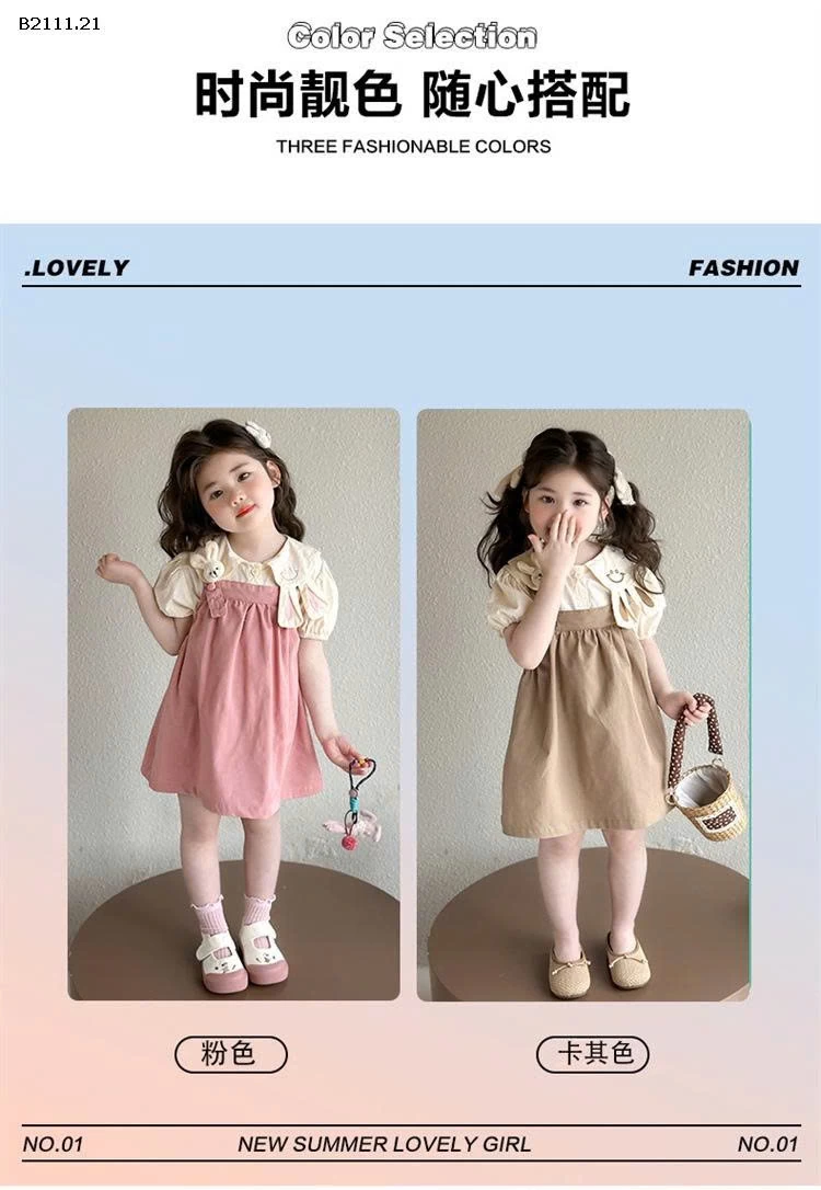 Bộ đồ thỏ hai chi tiết cho bé gái-sỉ 235k