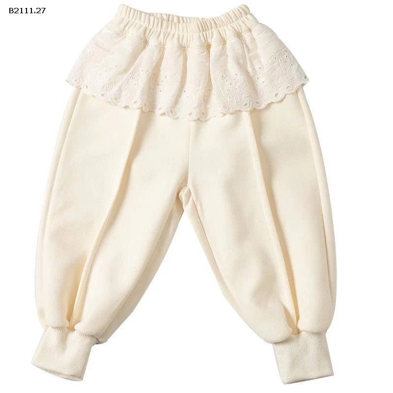 Quần dài cotton tai thỏ 3D cho bé gái-sỉ 163k