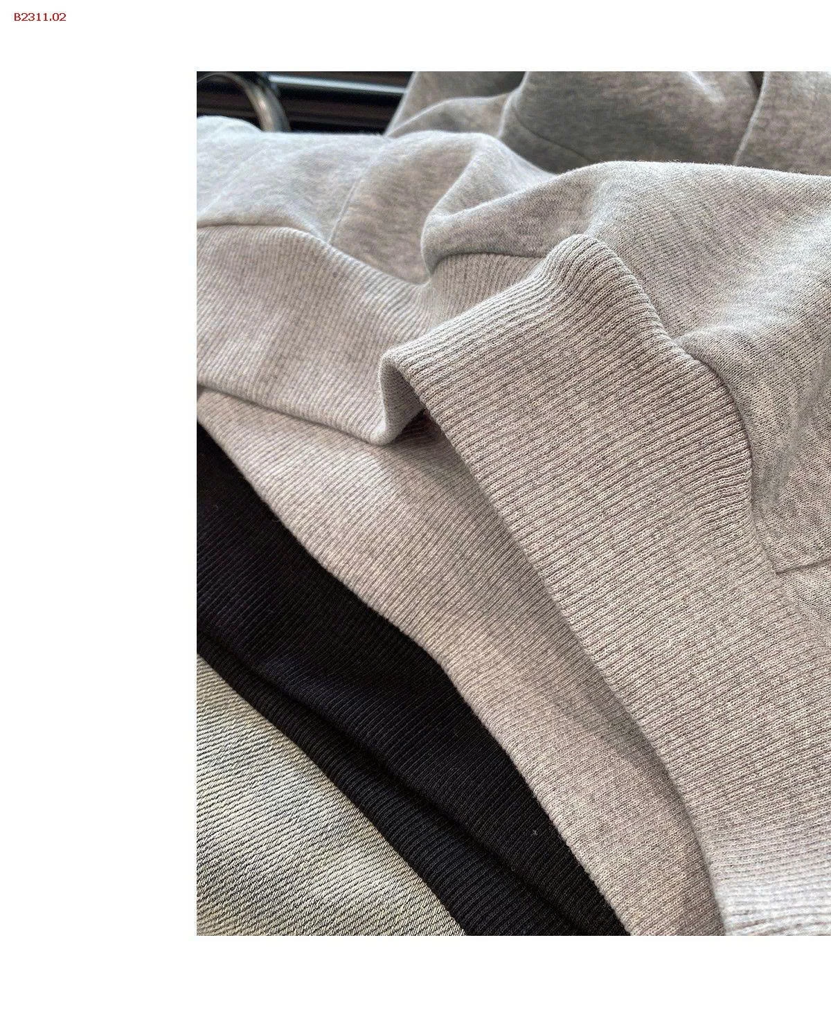 ÁO GHILE NỈ CÓ MŨ RANM-Giá sỉ 160k