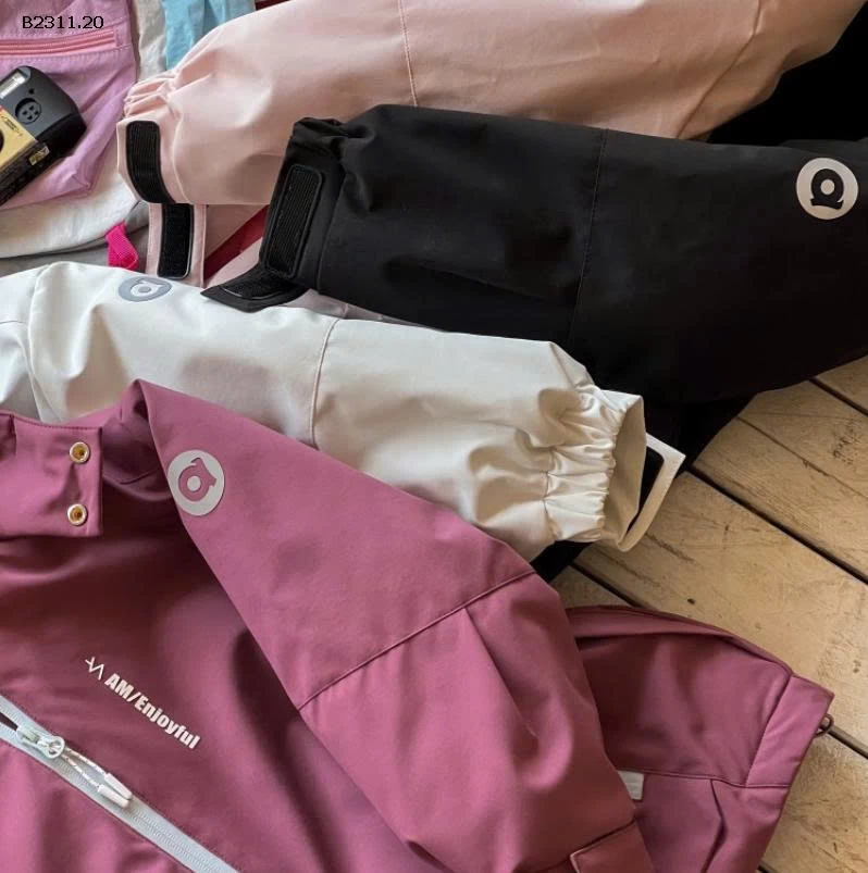 Áo khoác gió trần bông chống thấm cao cấp nhà AMBB -Giá sỉ Sz 90-150: 410k