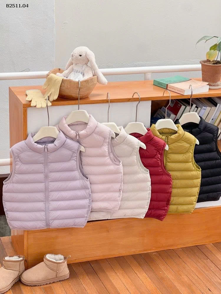 Áo khoác phao gile NHÀ AMBB- Giá sỉ  sz 90-150: 272k  sz 160: 305k  sz 170 : 340k