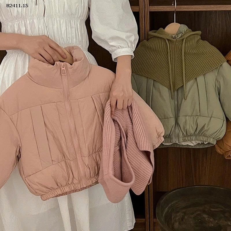 ÁO PHAO PHAO KÈM MŨ LEN CHO BÉ -Giá sỉ 285k