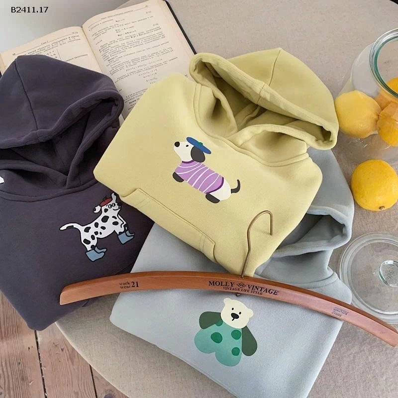 ÁO HOODIE HỌA TIẾT CHO BÉ-Giá sỉ 195k