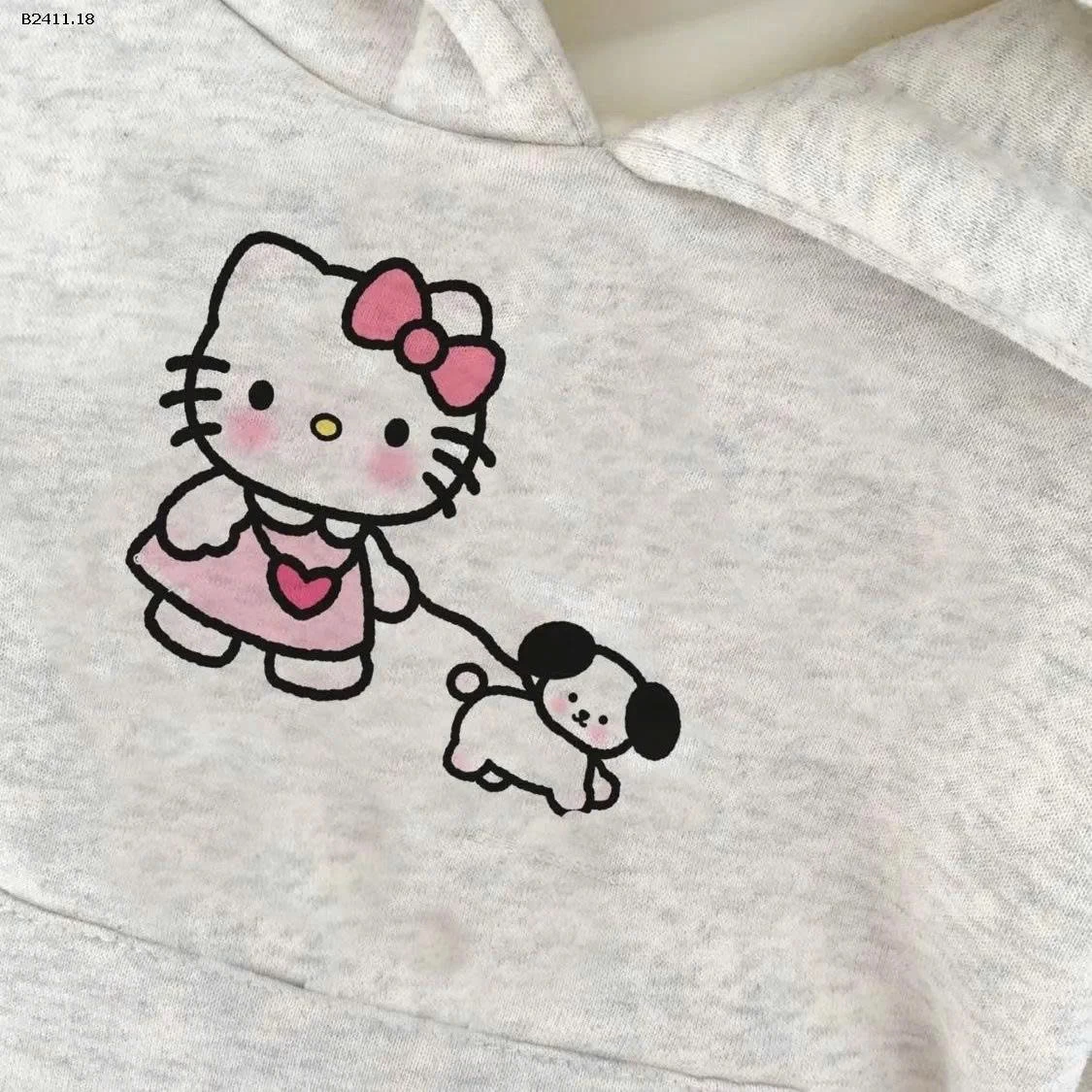 Áo nỉ dày lót lông cừu thời trang thu đông cho bé gái-Giá sỉ 145k