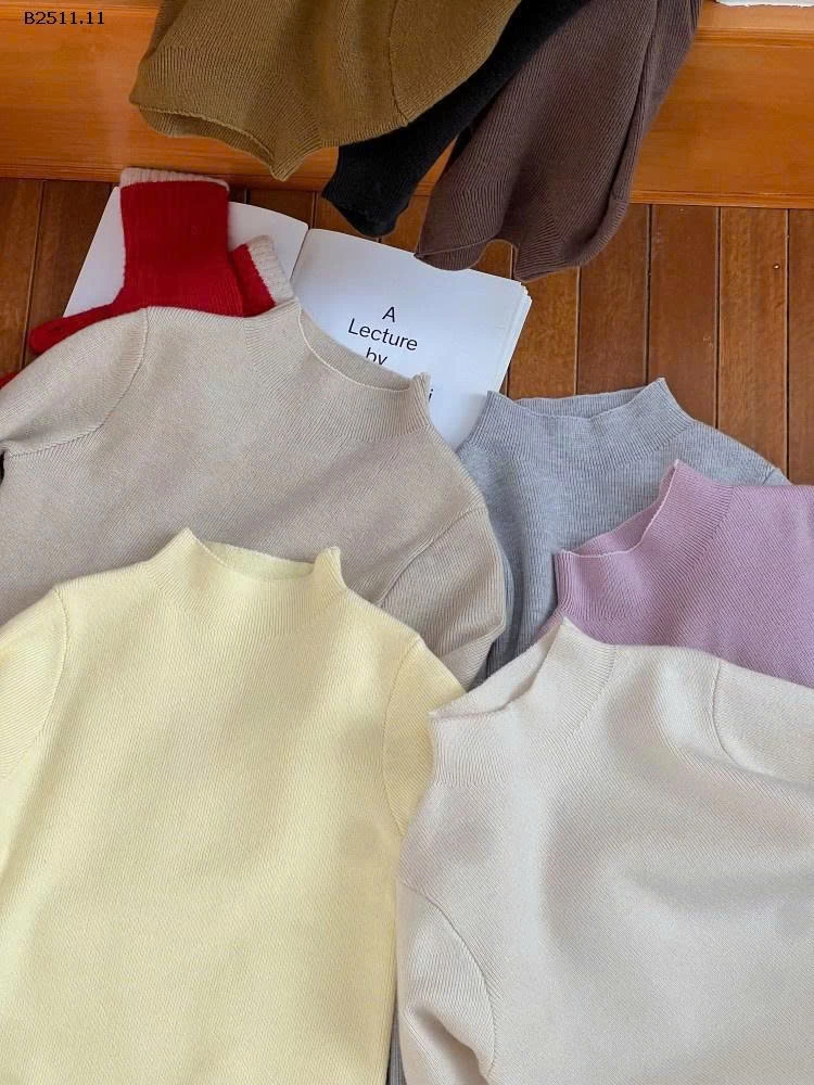 Áo len lót cổ giữa dệt kim Elmo Baby trẻ em 2025 NHÀ AMBB- Giá sỉ  sz 80-150: 148k  sz 160:  158k 