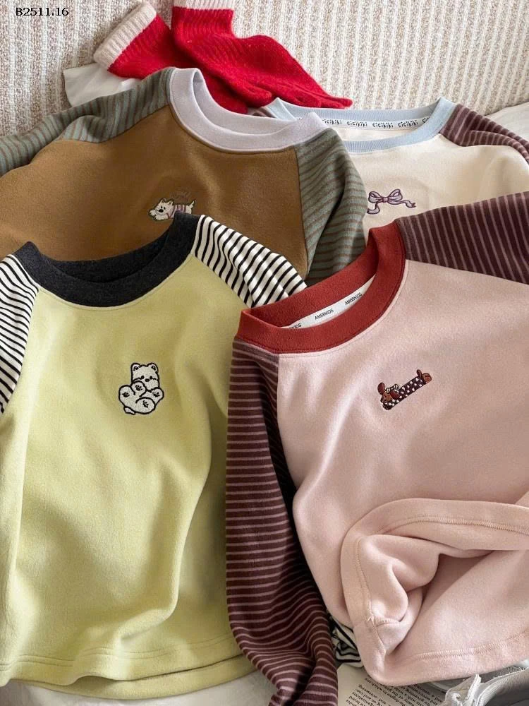 Áo len lông cừu ấm áp  phong cách Hàn Quốc NHÀ AMBB - Giá sỉ  sz 90-150: 145k  sz 160:  158k  sz 170 : 169k