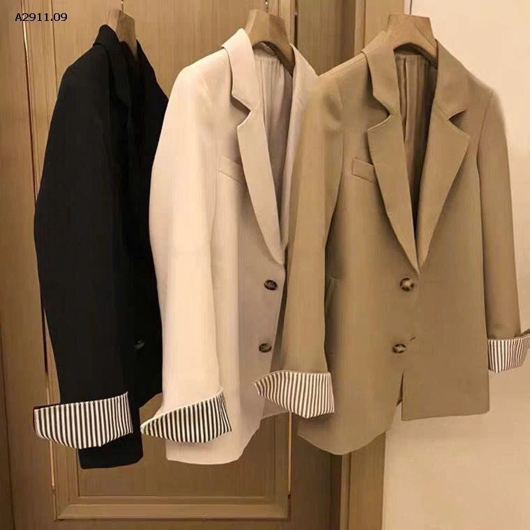 ÁO BLAZER TAY KẺ   - sỉ 183k