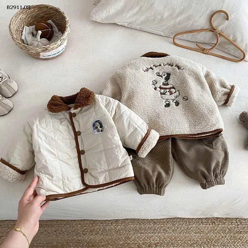 ÁO KHOÁC 2 MẶT CHO BÉ- sỉ 209k