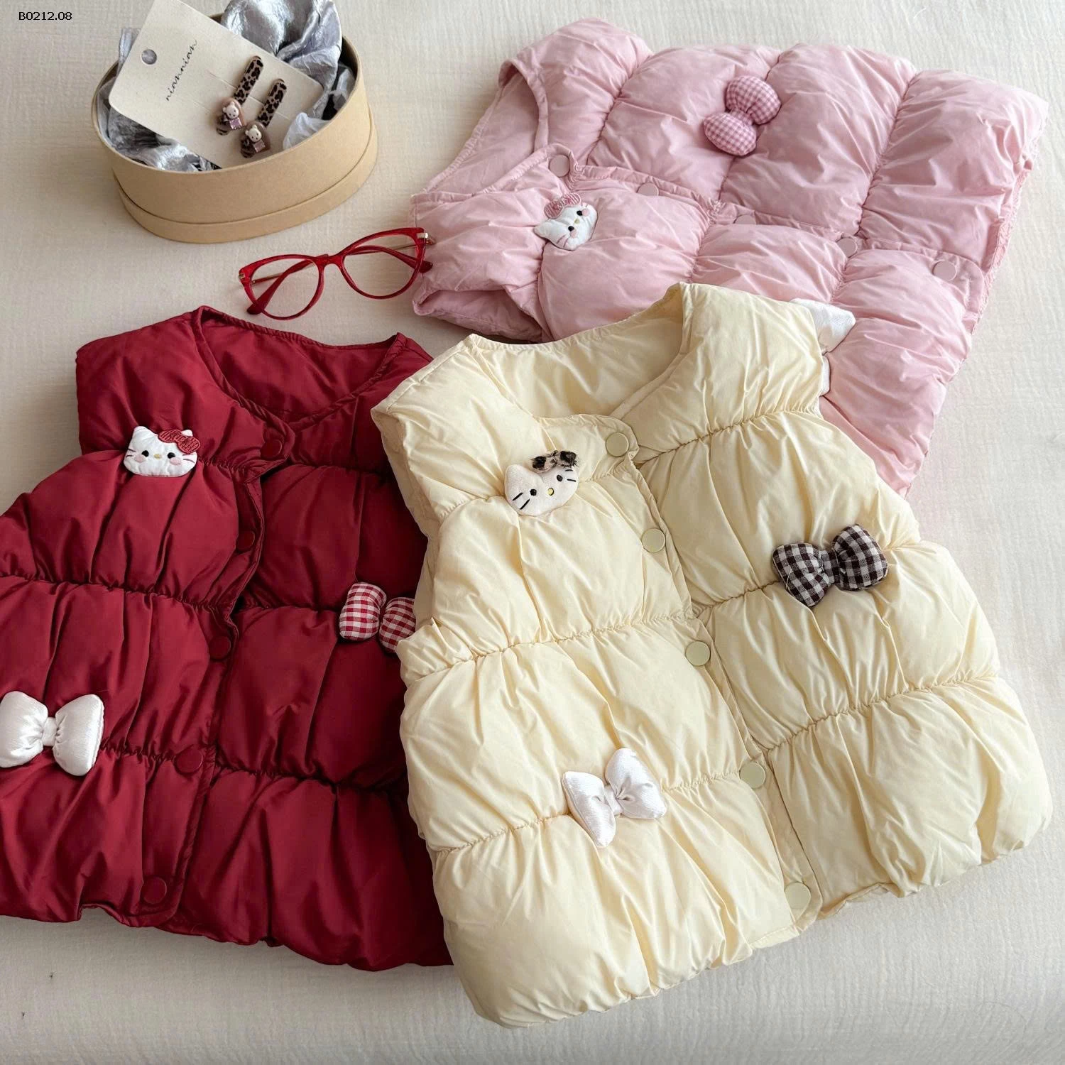 ÁO GILE PHAO HELLO KITTY BÉ GÁI-sỉ 183k