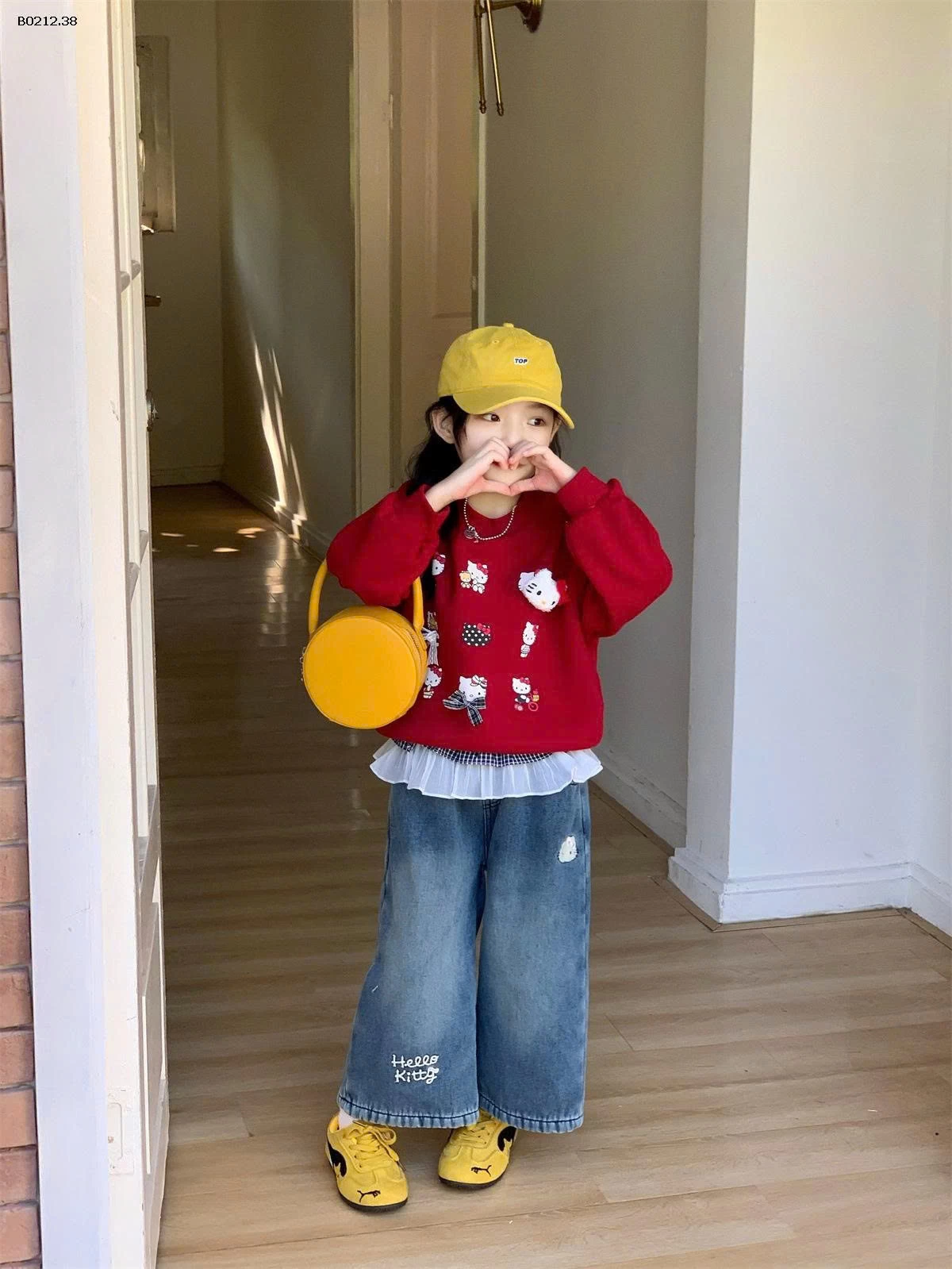 SET ÁO NỈ KITTY MIX QUẦN JEAN BG-sỉ Áo : 192k            Quần : 230k