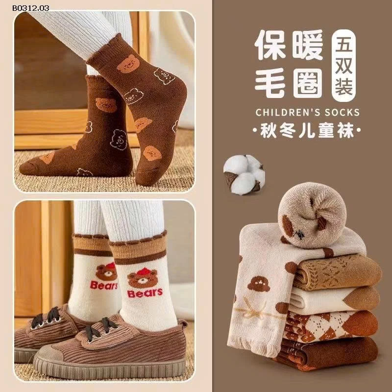 SET 10 ĐÔI TẤT DÀY BÉ -sỉ 86k