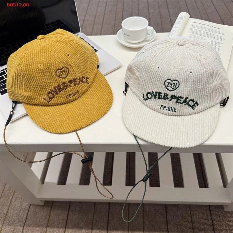 MŨ KẾT NHUNG THÊU CHỮ TÁN RỘNG-sỉ 115k