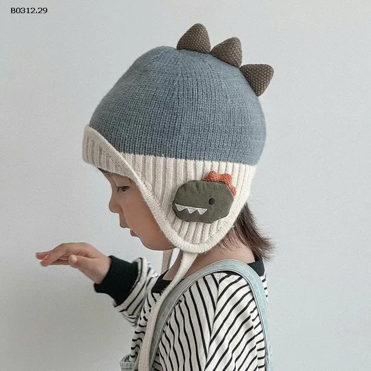 MŨ KHỦNG LONG BỊT TAI CHO BÉ-sỉ 95k