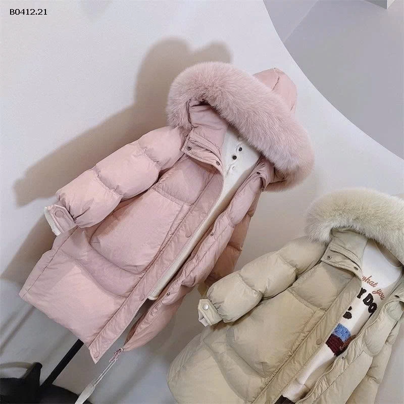 ÁO KHOÁC CỔ LÔNG CAO CẤP BG -sỉ 358k