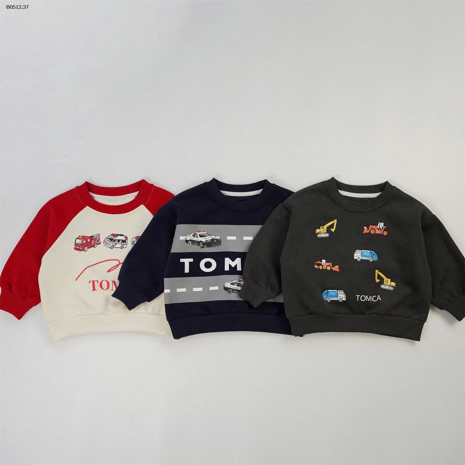 ÁO NỈ IN HÌNH CHO BÉ-sỉ 187k