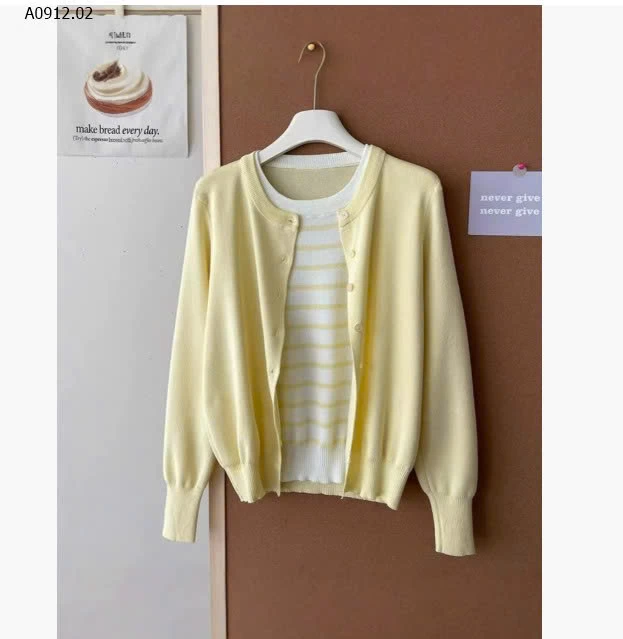 ÁO LEN KẺ GIẢ 2 MẢNH CHO NỮ-sỉ 145k