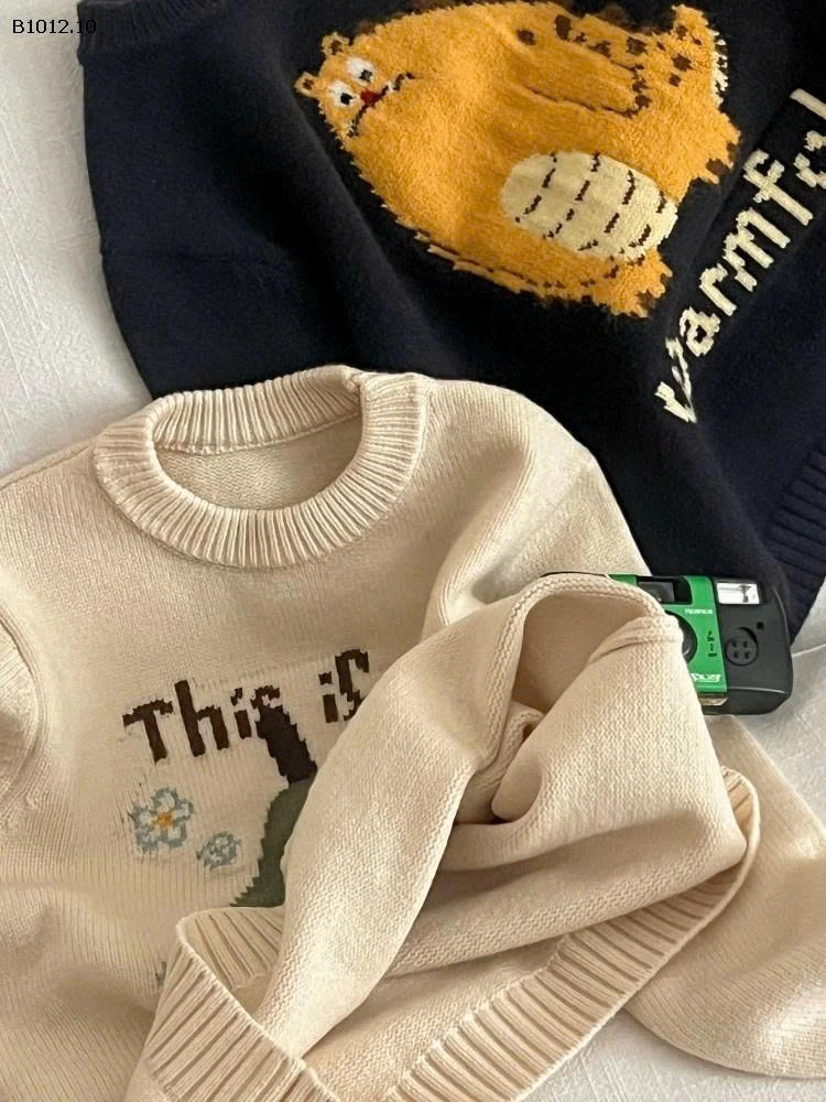 Áo len dệt kim trẻ em Elmo Baby nhà AMBB - Giá sỉ  sz 90-150 : 189k sz 160 : 205k