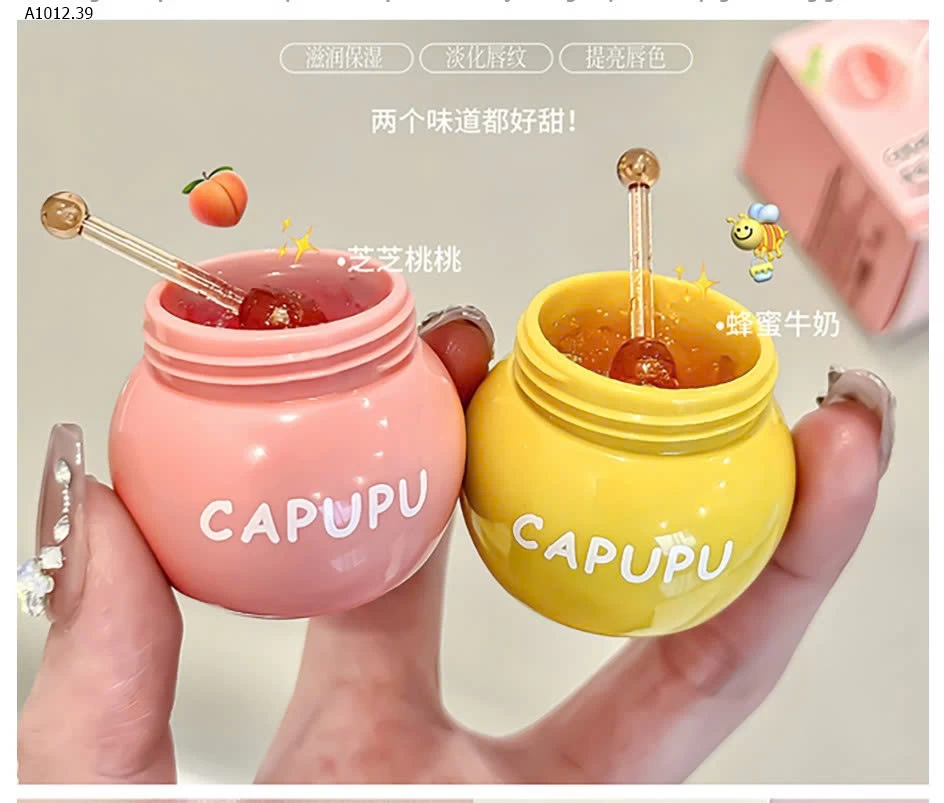 MẶT NẠ DƯỠNG MÔI CAPUPU -sỉ 58k/set 2 hũ mix 