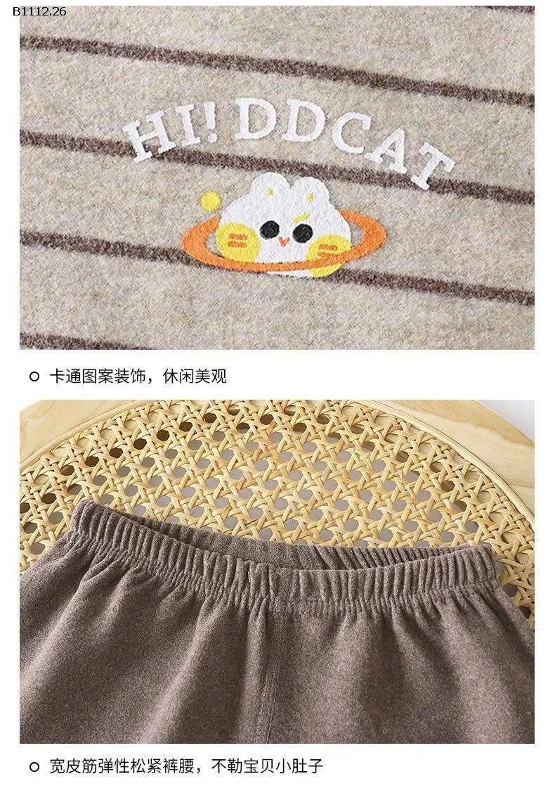 Bộ thu cho bé trai bé gái nhà DDCAT -sỉ 130k