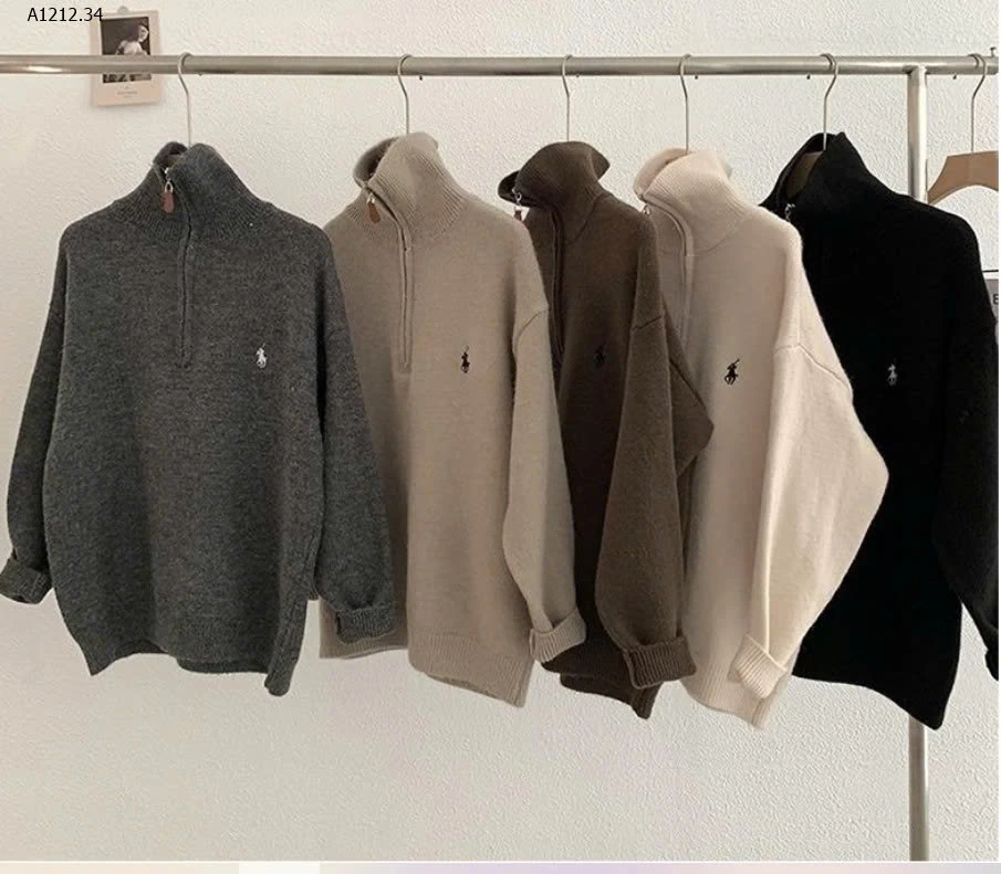 Áo len cổ khóa-sỉ 185k