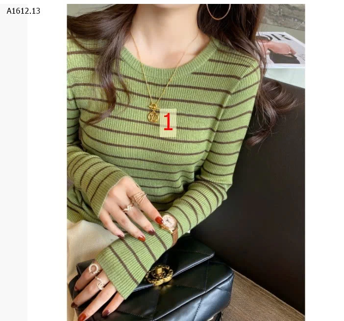 ÁO LEN SỌC NGANG DÁNG ÔM sỉ 112k