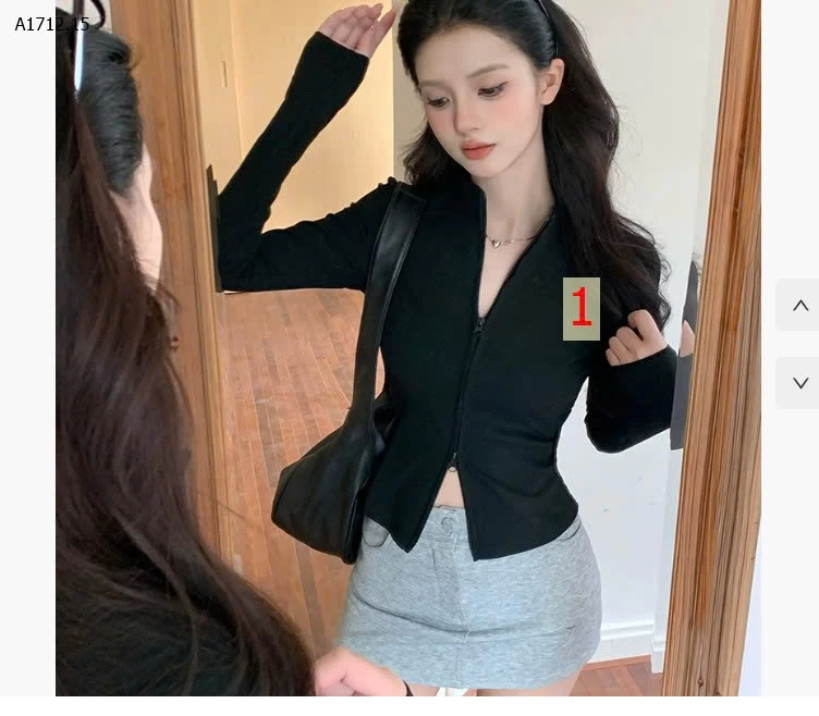 Áo cardigan dệt kim cổ đứng H823 dành cho nữ- sỉ giá 124k