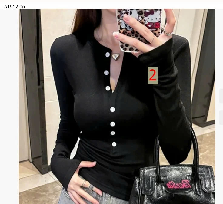 Áo cổ Henley, lót lông cừu mềm mại  - sỉ giá 119k