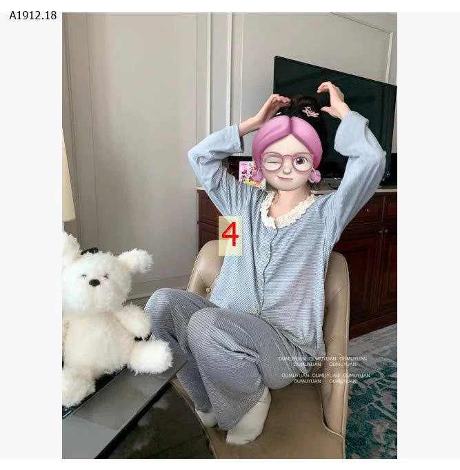  BỘ NGỦ MẶC NHÀ CỔ REN KÈM BRA NỮ -Giá sỉ 240k