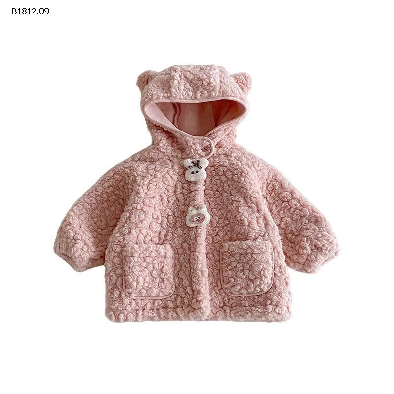 ÁO KHOÁC LÔNG TAI GẤU CUTE- sỉ 223k