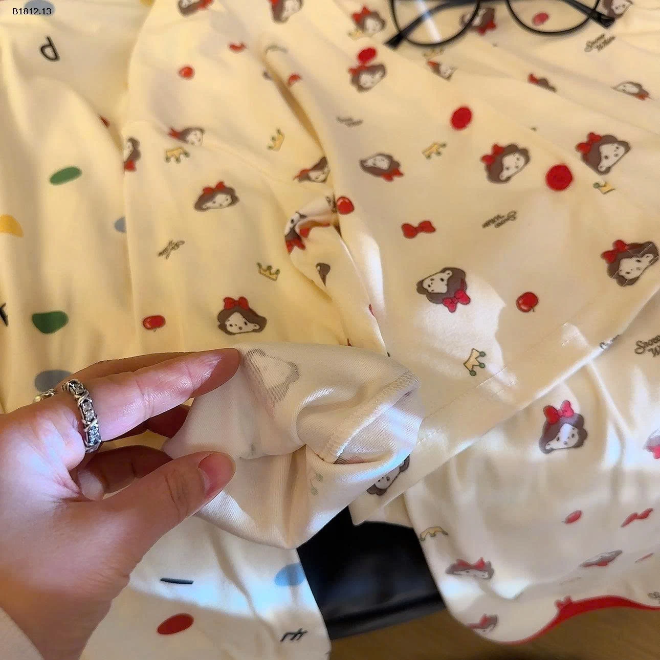 Bộ đồ ngủ thu đông dài tay viền đỏ cho bg- Giá sỉ 80-110  84k/1b 120-150  99k/1b