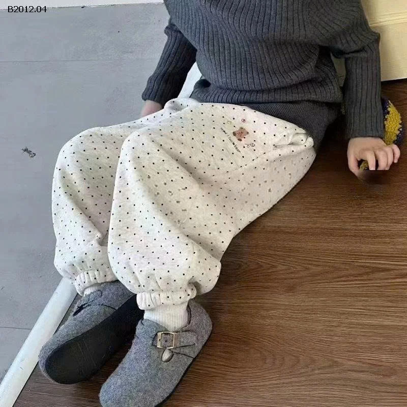 QUẦN NỈ GẤU CHẤM BI - sỉ 138k