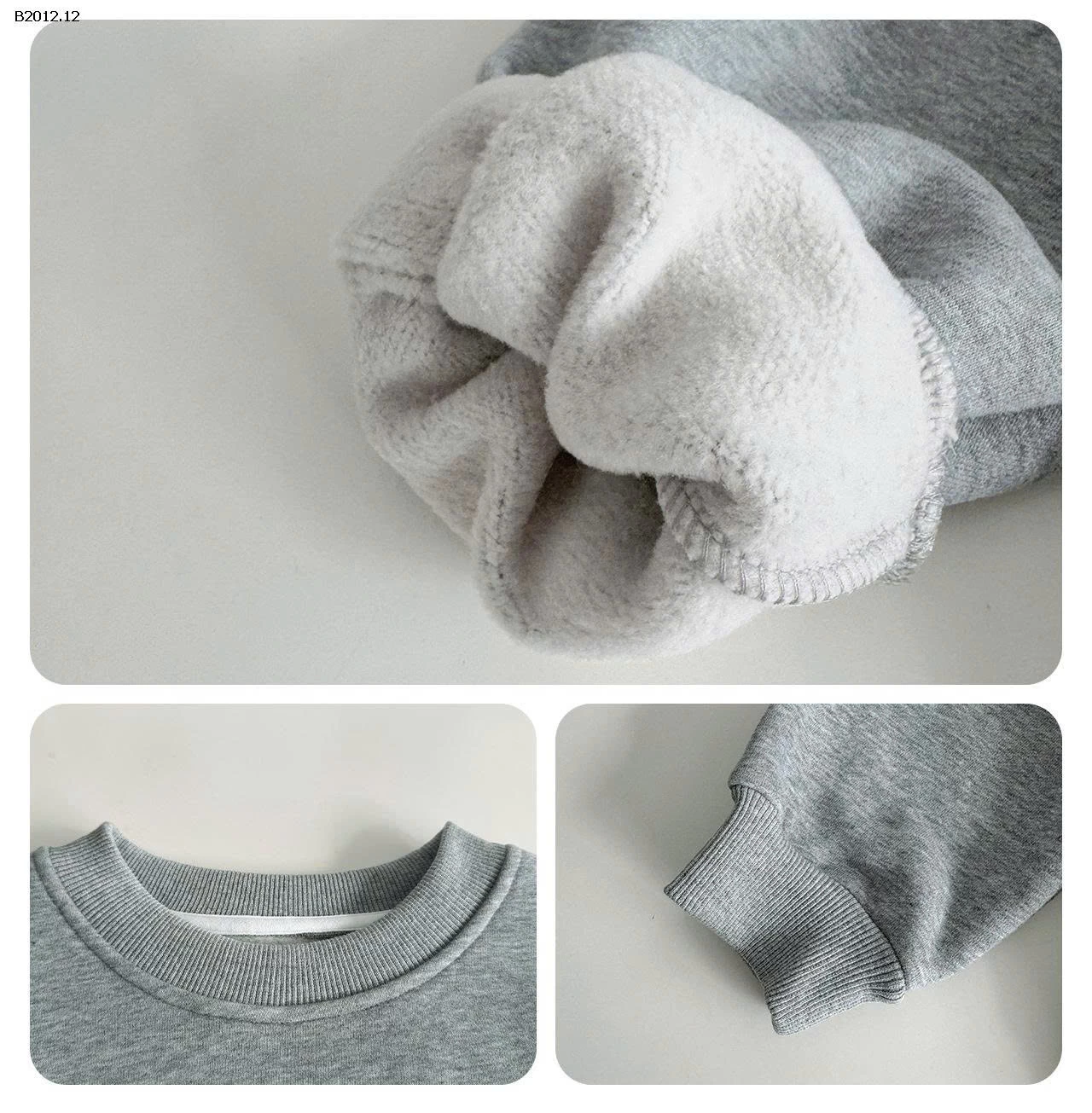 ÁO NỈ CHỮ AOAOKIDS- sỉ 189k