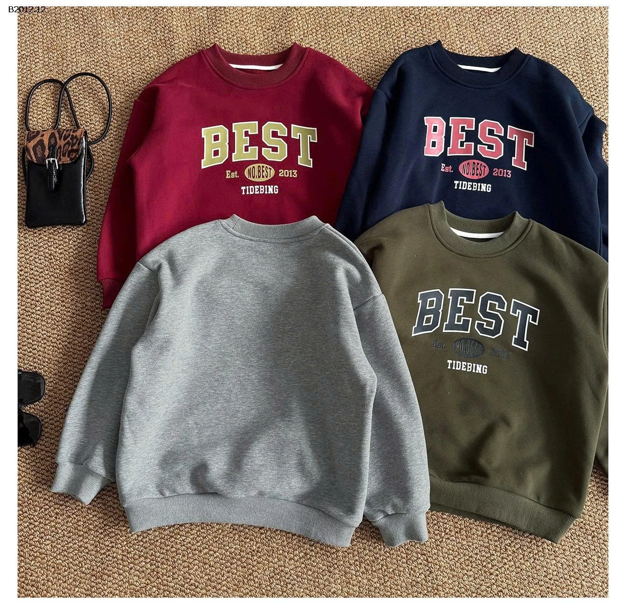 ÁO NỈ CHỮ AOAOKIDS- sỉ 189k