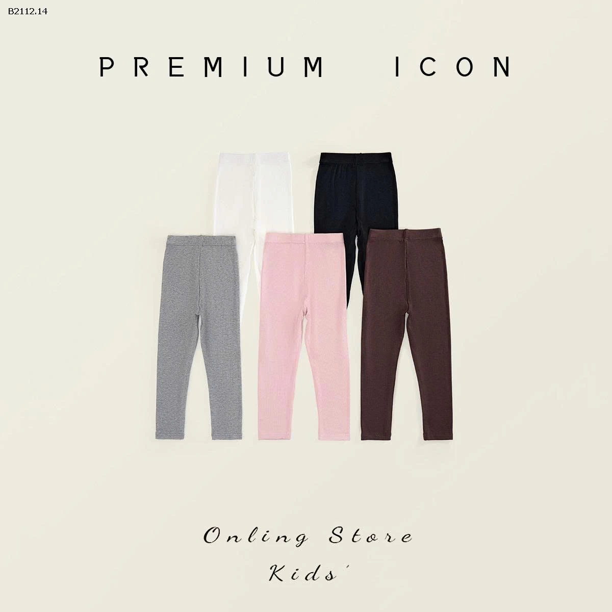 QUẦN LEGGING PREMIUM ICON- sỉ 120k/set 2c chọn màu size