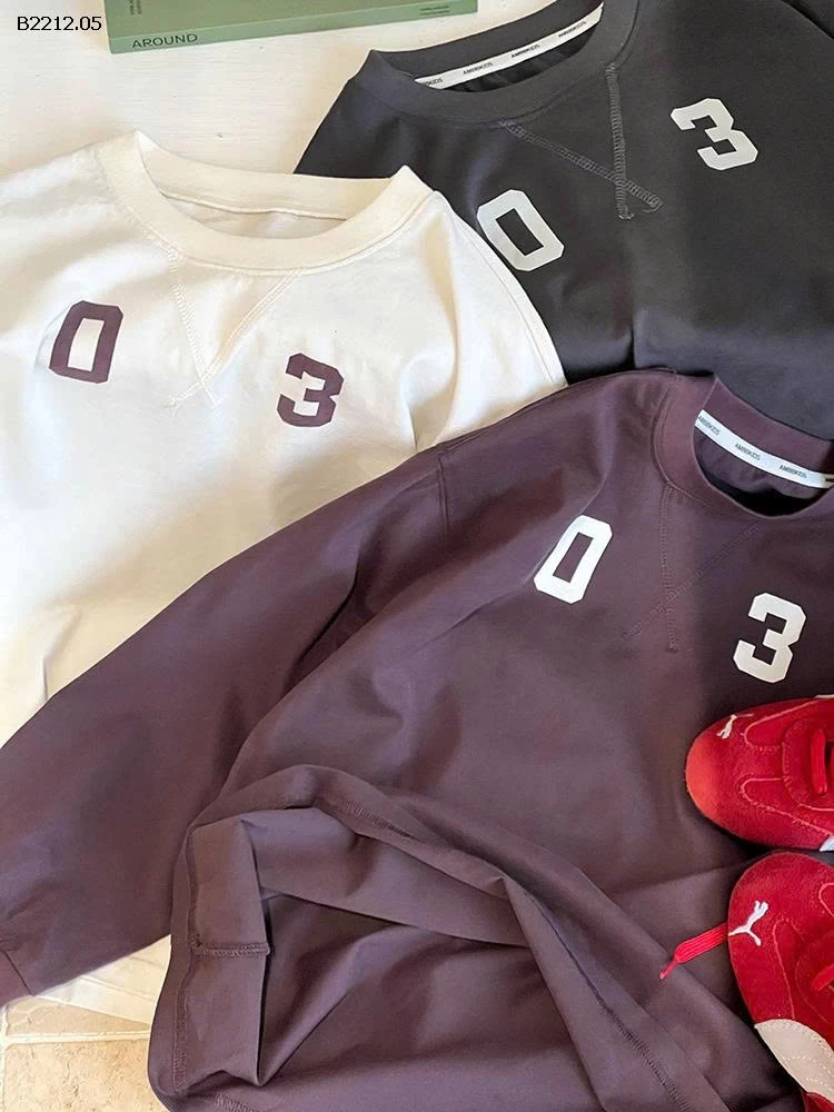 ÁO THUN DÀI TAY SỐ 03 AMBB- Giá sỉ Sz90-150: 160k sz 160: 175k sz 170: 200k