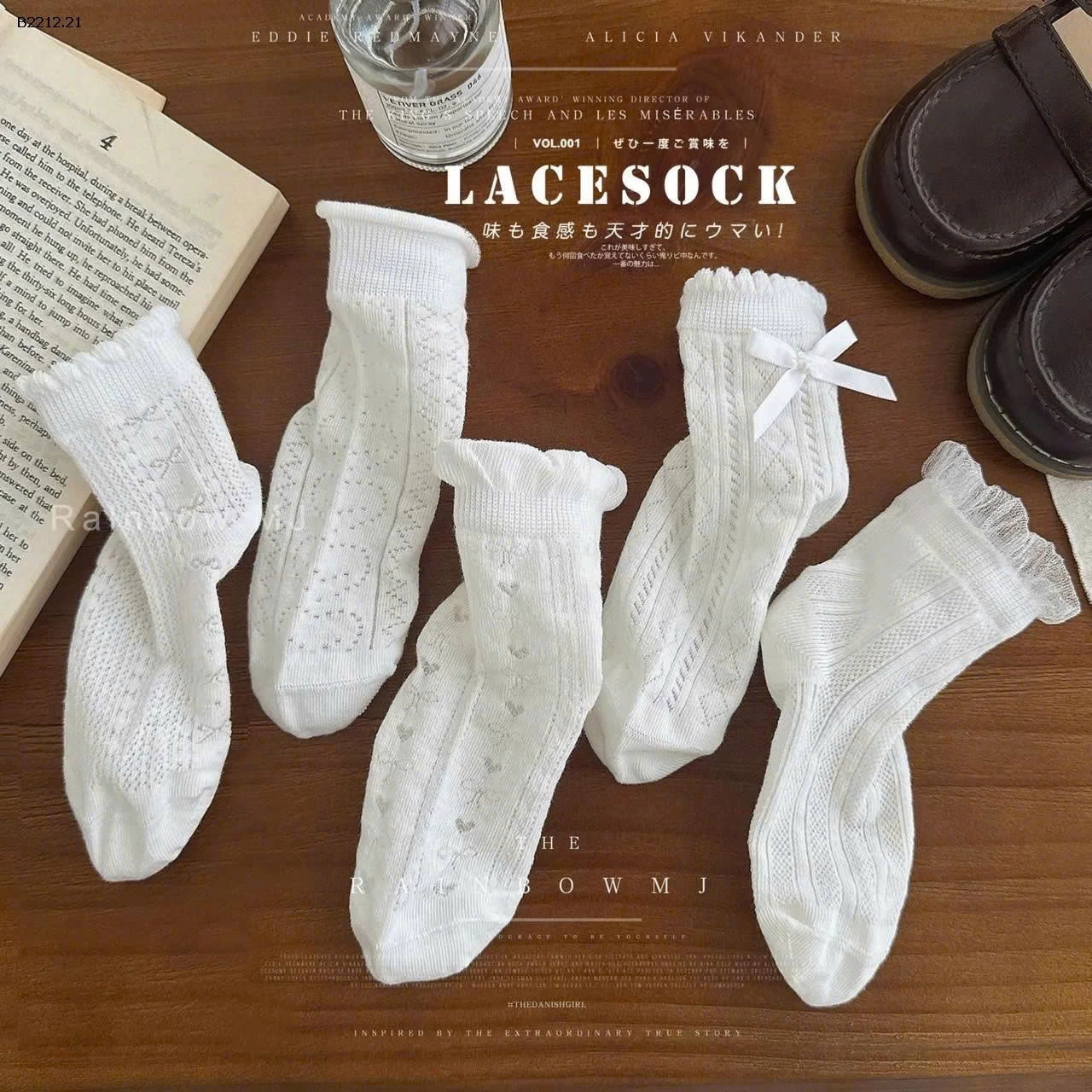 Set 5 đôi tất ren bèo cho bé mix vs giày búp bê- Giá sỉ 50k/1 set 5đ