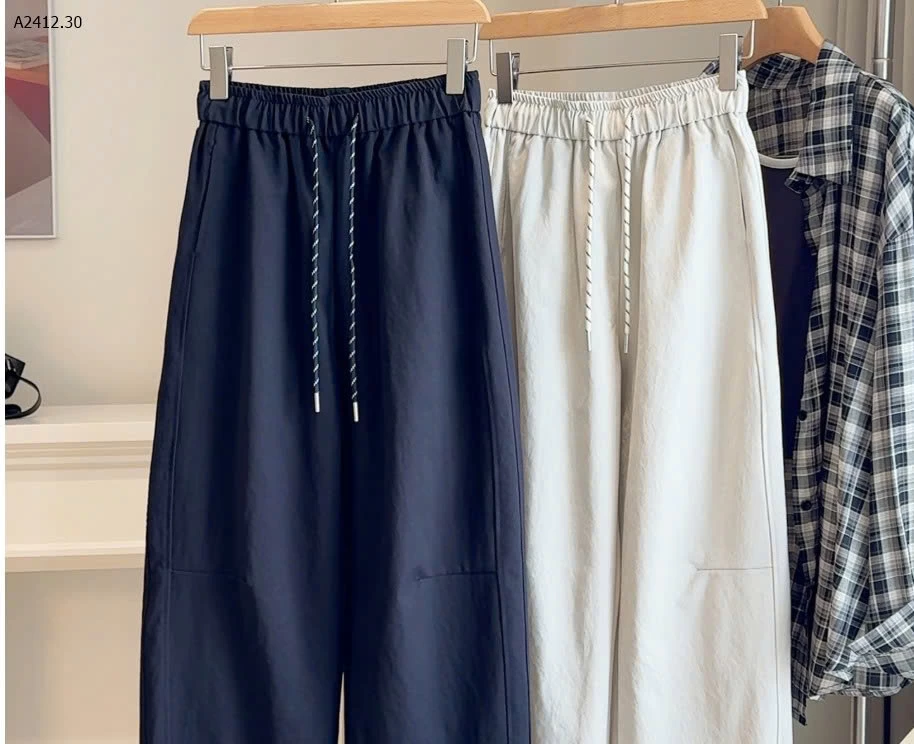 Quần harem ống rộng lưng thun  ANNA  - sỉ 185k