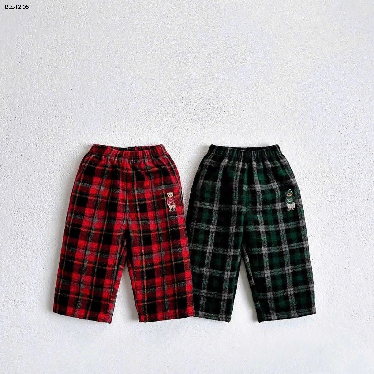 QUẦN KẺ CARO CHO BÉ-Giá sỉ 175k