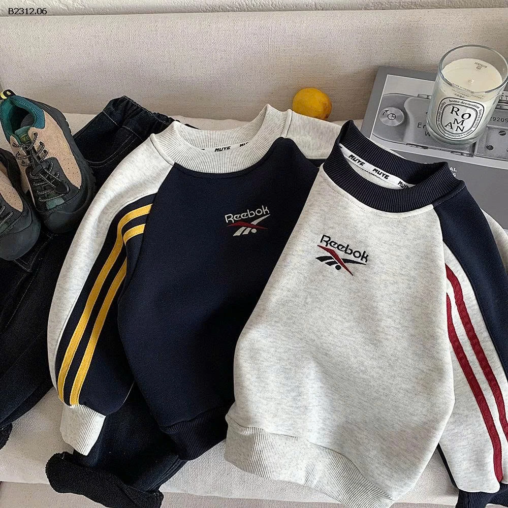 ÁO NỈ LÓT LÔNG CHỮ REEBOK NHÀ MUYE -Giá sỉ 158k