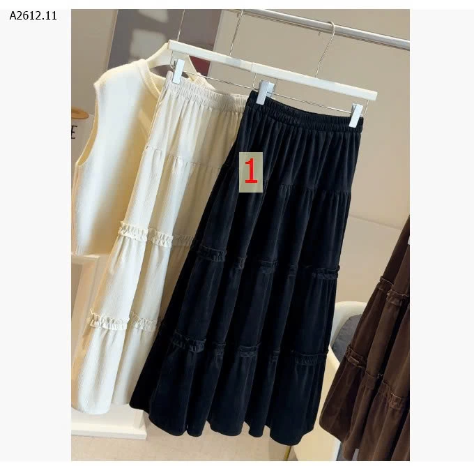 CHÂN VÁY MIDI NHUNG ANNA  - sỉ 177k