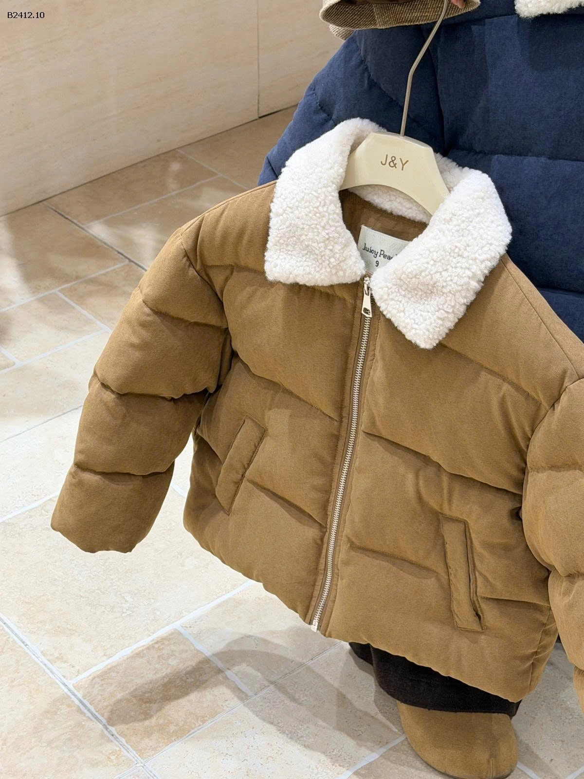 ÁO KHOÁC PHAO PHỐI CỔ LÔNG CHO BÉ-Giá sỉ 368k