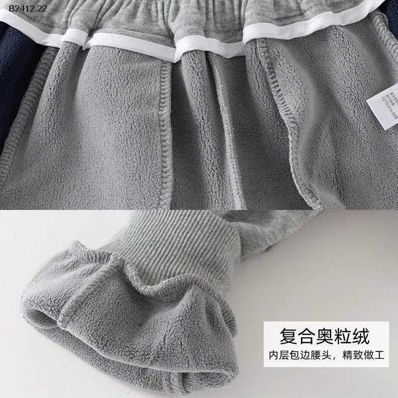 Quần thể thao dày dặn cho bé trai  WAPYPY-Giá sỉ 133k