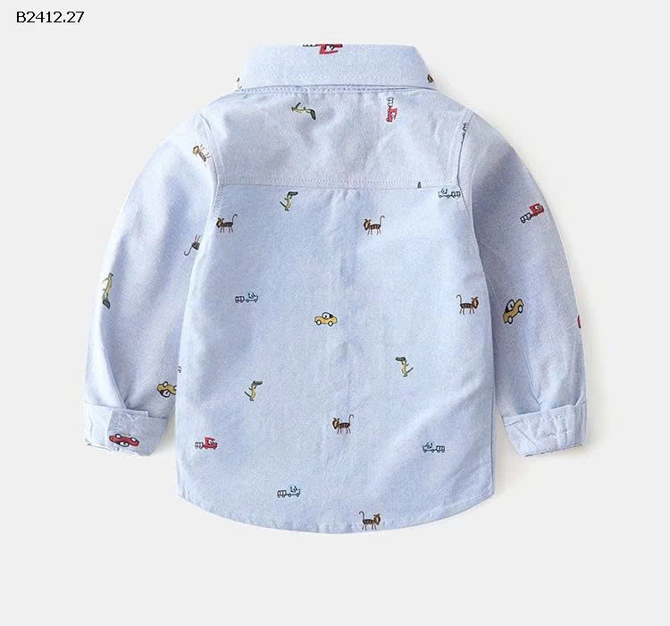 Áo sơ mi dài tay cho bé trai  WAPYPY-Giá sỉ 130k