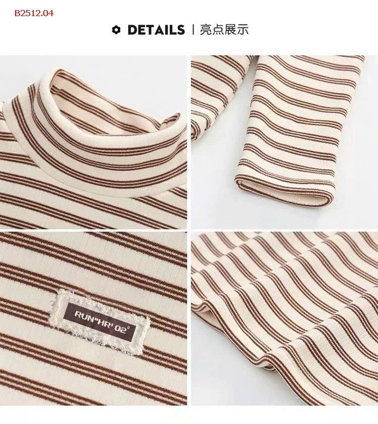 ÁO GIỮ NHIỆT KẺ SỌC LÓT LÔNG -Giá sỉ  Sz 80-120 : 87k Sz 130-170  : 105k 