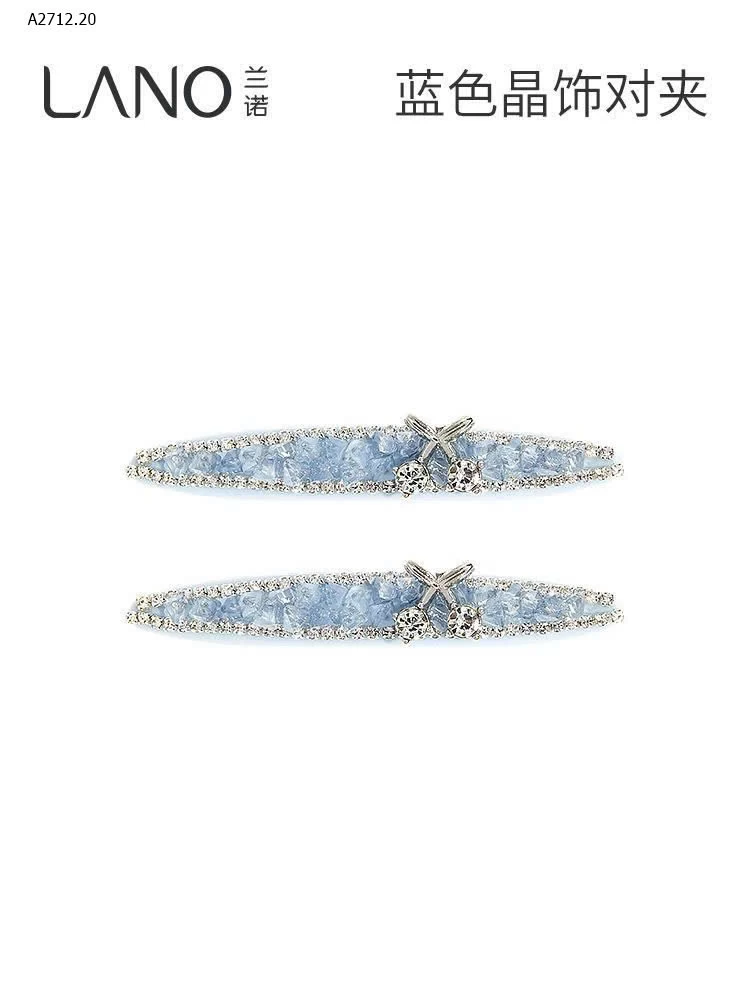 Kẹp tóc đính đá hãng LANO- Giá sỉ 185k/1 sét 2c kẹp cùng màu